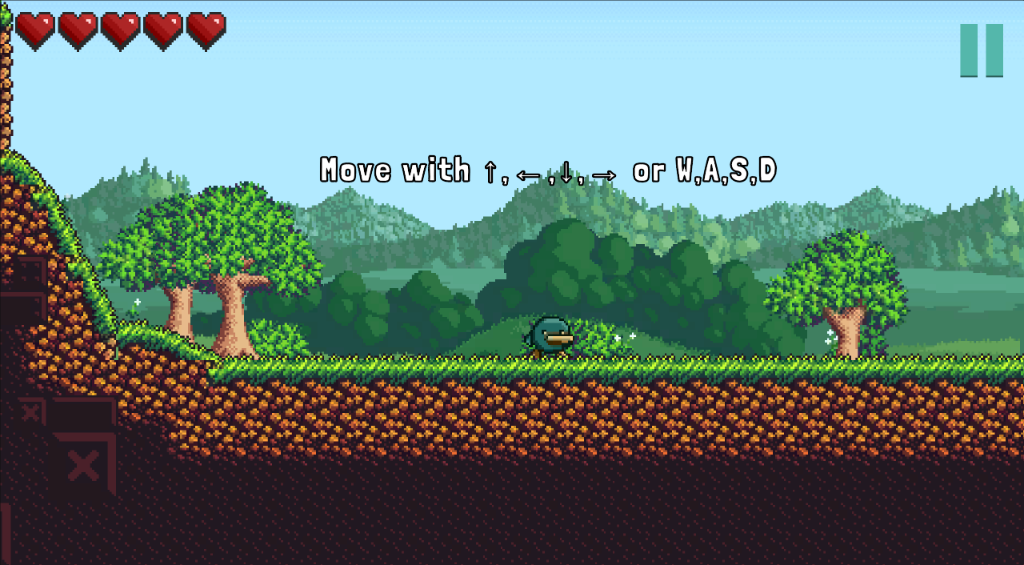 RenaxGame Screenshot - Movement tutorial